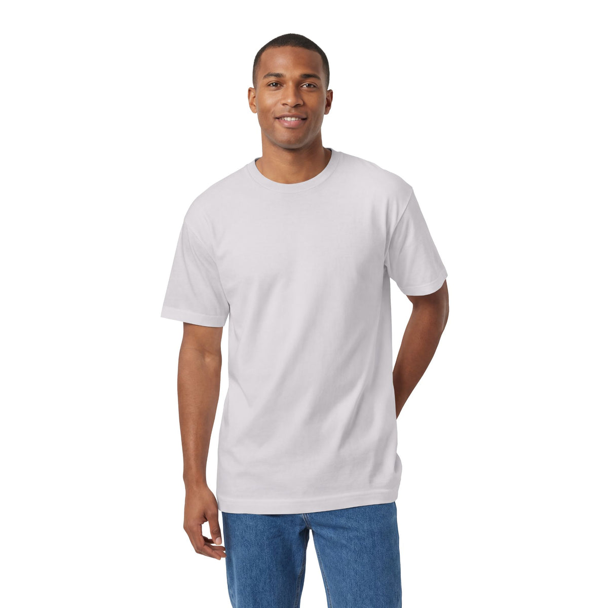 Samurai Graphic Tee — Minimalist Red Helmet Back Print