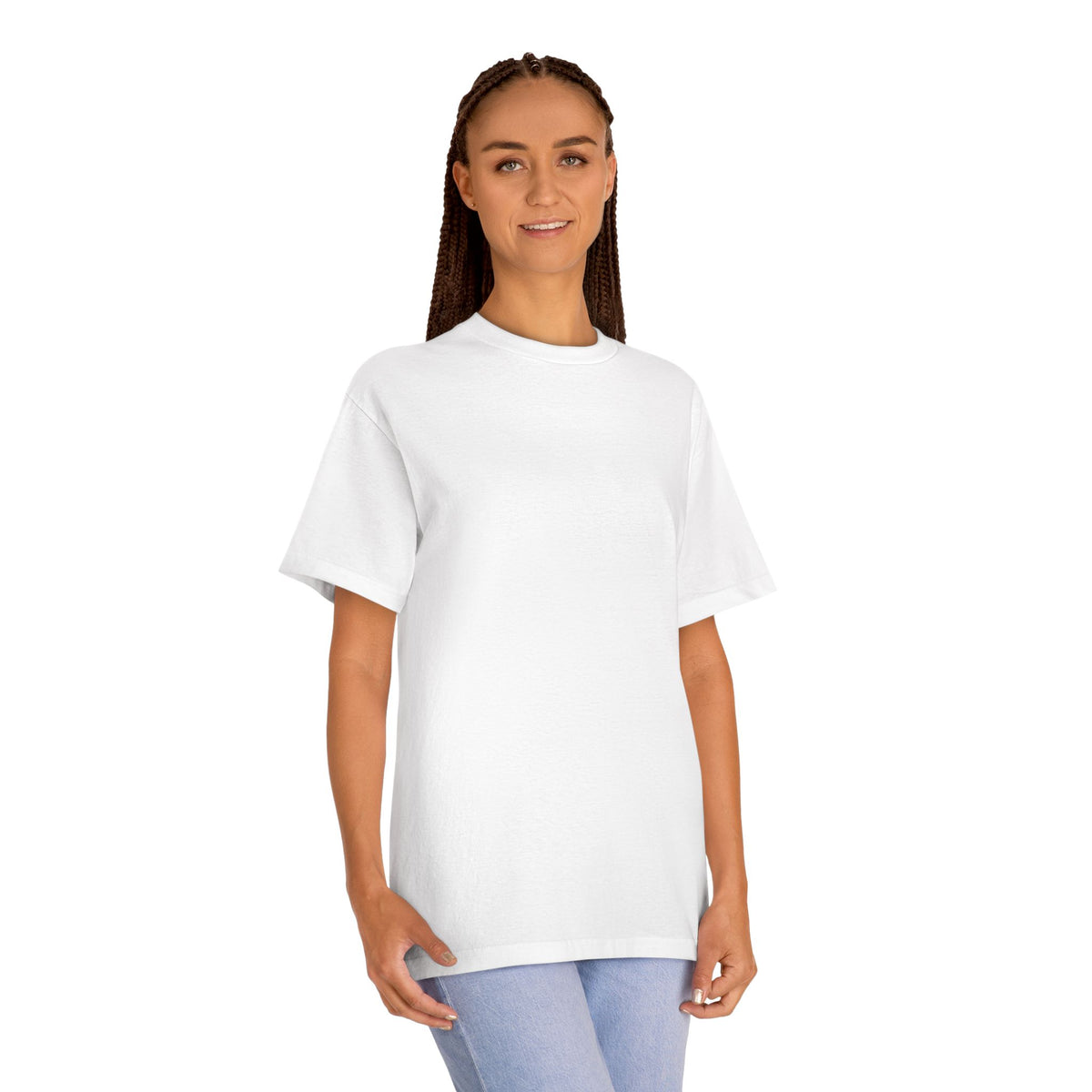 Samurai Graphic Tee — Minimalist Red Helmet Back Print