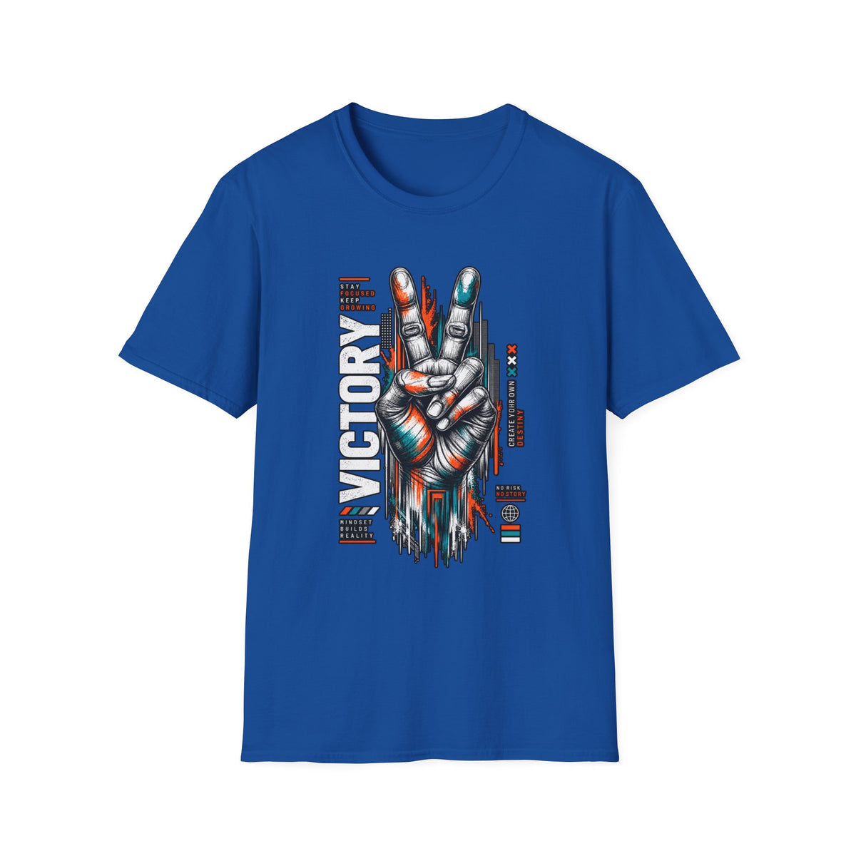 Victory Hand Peace Sign Graphic T-Shirt — Retro Rock Vibe
