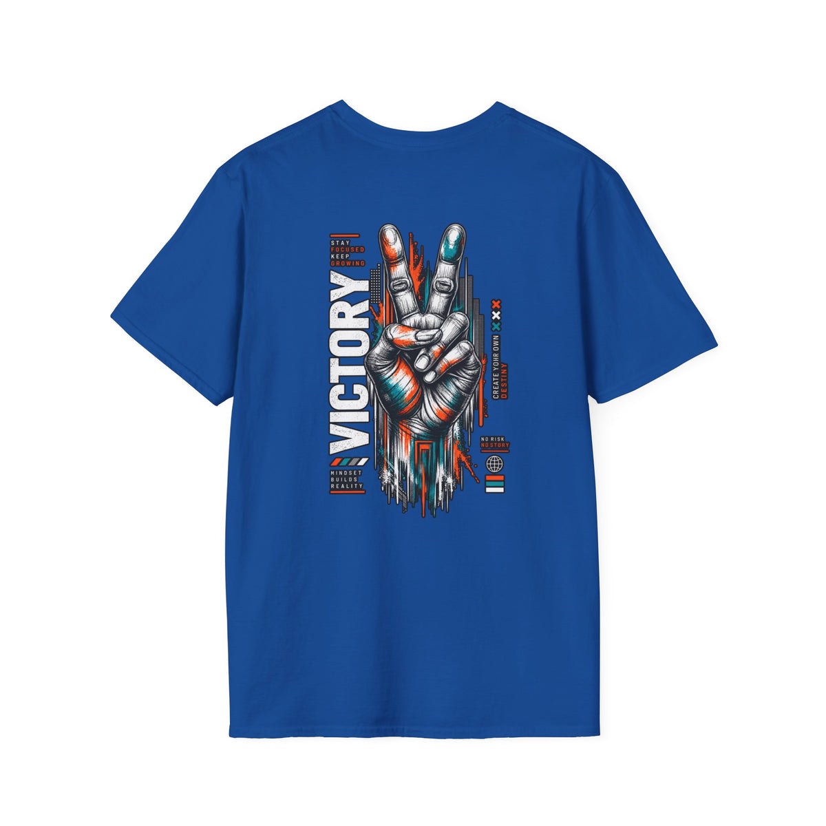 Victory Hand Peace Sign Graphic T-Shirt — Retro Rock Vibe