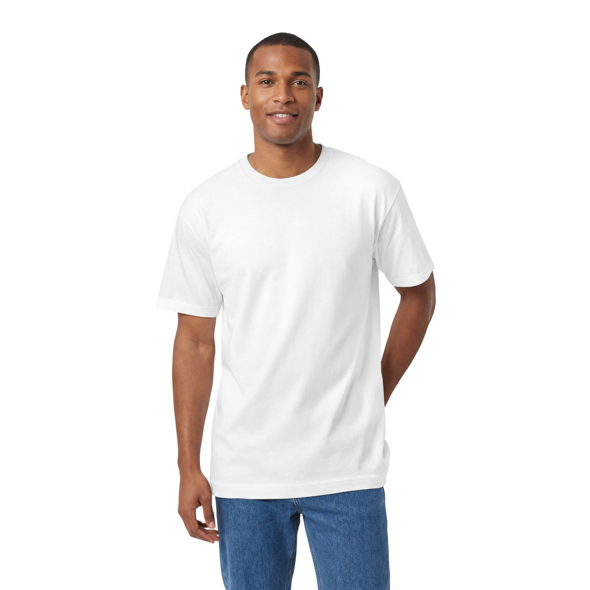 Samurai Graphic Tee — Minimalist Red Helmet Back Print